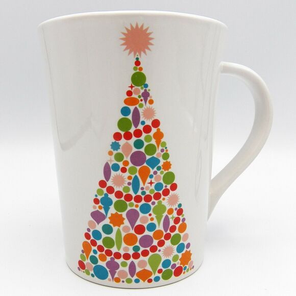 Bright Tree Christmas Coffee Mug Tall Latte Signature Housewares Room Creative - Picture 3 of 10